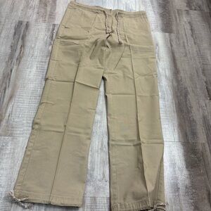 Dickie Walker Tan Cotton Pants Medium